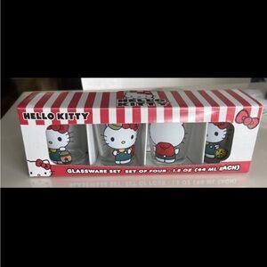 Sanrio Hello Kitty 1.5-Ounce Mini Shot Glasses | Set of 4